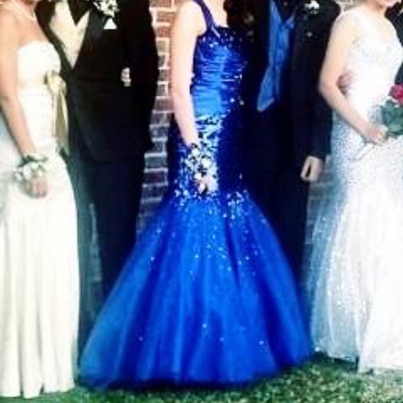 Blue Sequin Homecoming/Prom Dress - Picture 4 of 4