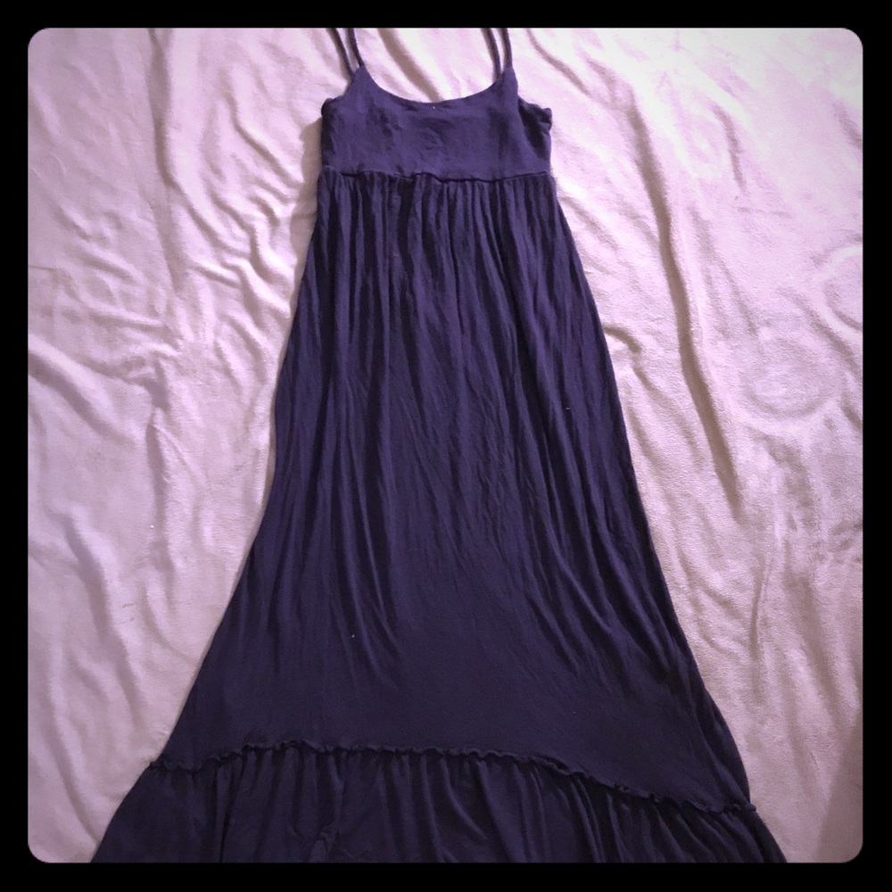 Maxi purple strap dress