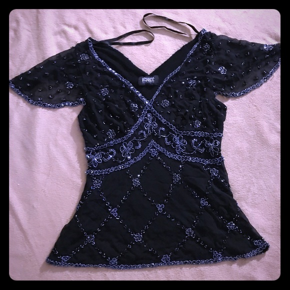 Hand made custom design and tailored top - Picture 1 of 6