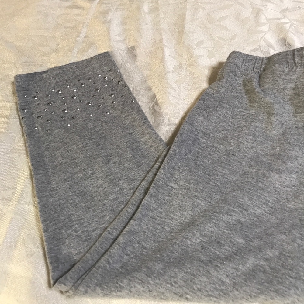American Heritage Girls Grey Leggings Studded OS