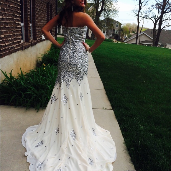 Champagne Homecoming/Prom Dress - Picture 3 of 4