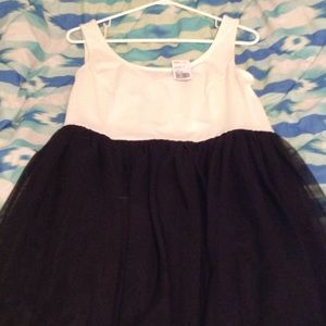 Black and white tulle dress Black and white tulle dress