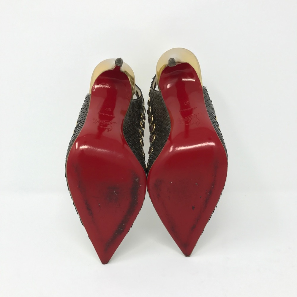 Rare Ostri Snakeskin Slingback Pump - Picture 5 of 6