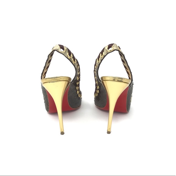 Rare Ostri Snakeskin Slingback Pump - Picture 4 of 6