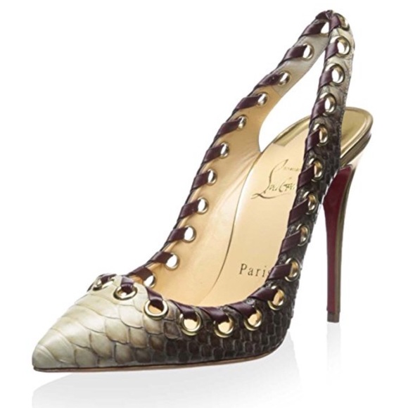 Rare Ostri Snakeskin Slingback Pump - Picture 6 of 6