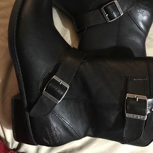 Harley Davidson black dress boots size 8-1/2
