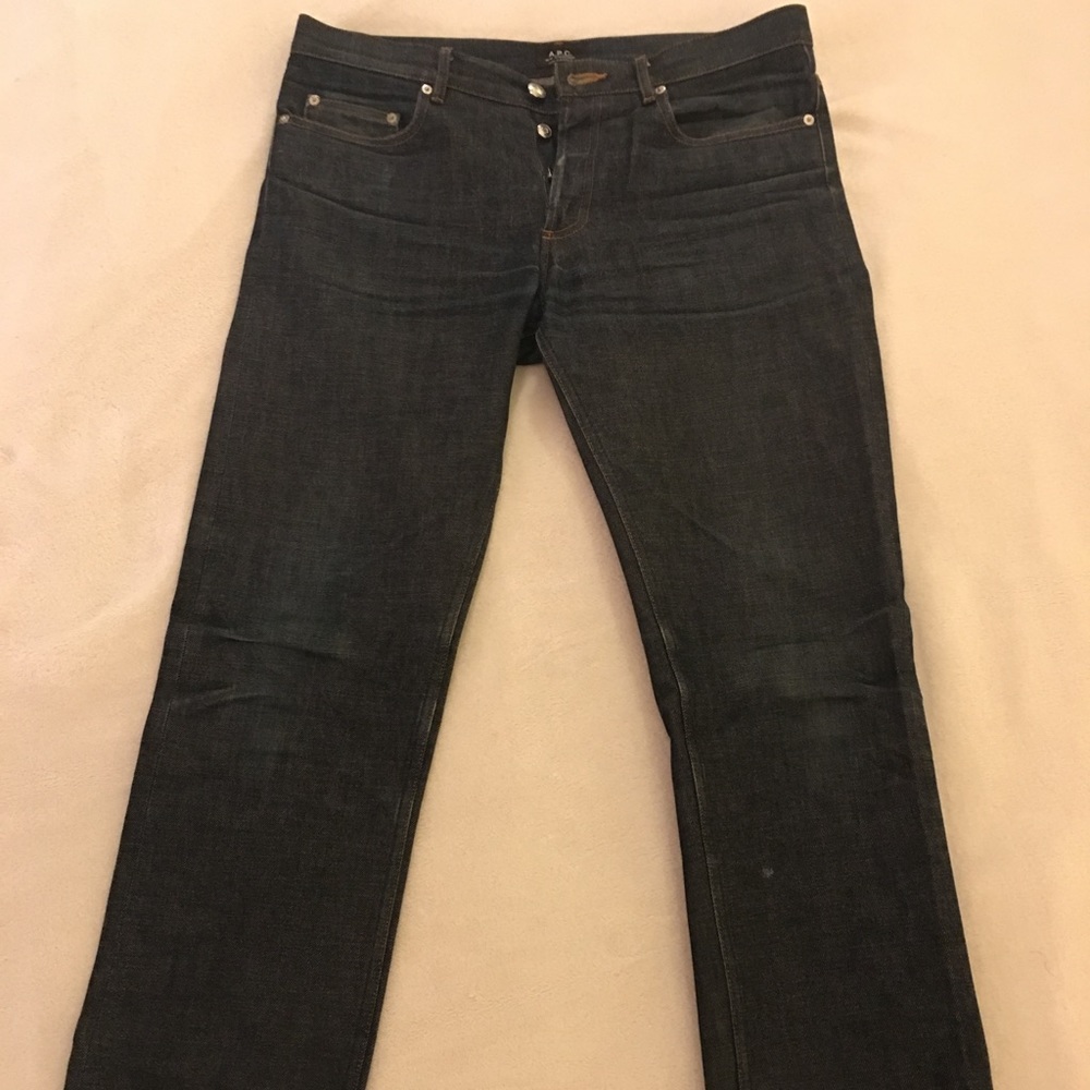 Men's APC New Standard Selvedge Raw Denim Jeans