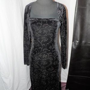 Vintage Finesse U.S.A. Velvet Gown w/ Jacket Combo Vintage Finesse U.S.A. Velvet Gown w/ Jacket Combo