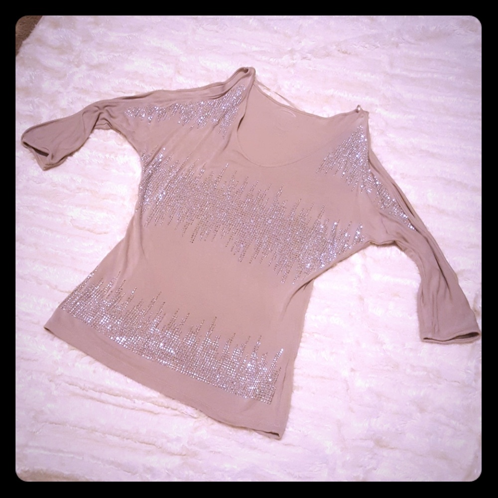INC 3/4 Open Sleeve Blouse