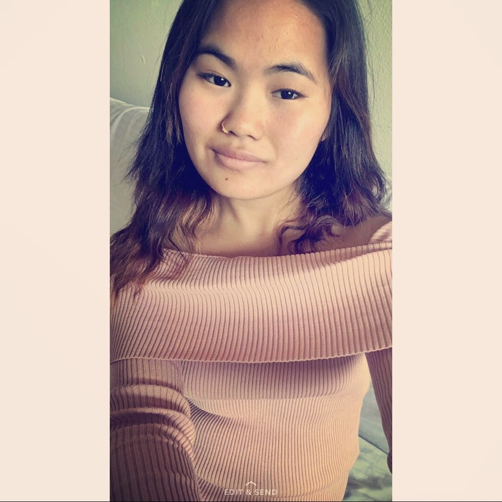 Off the shoulder sweater