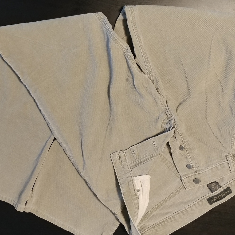 Banana Republic Mens Corduroy Tan Jeans 36 x 32