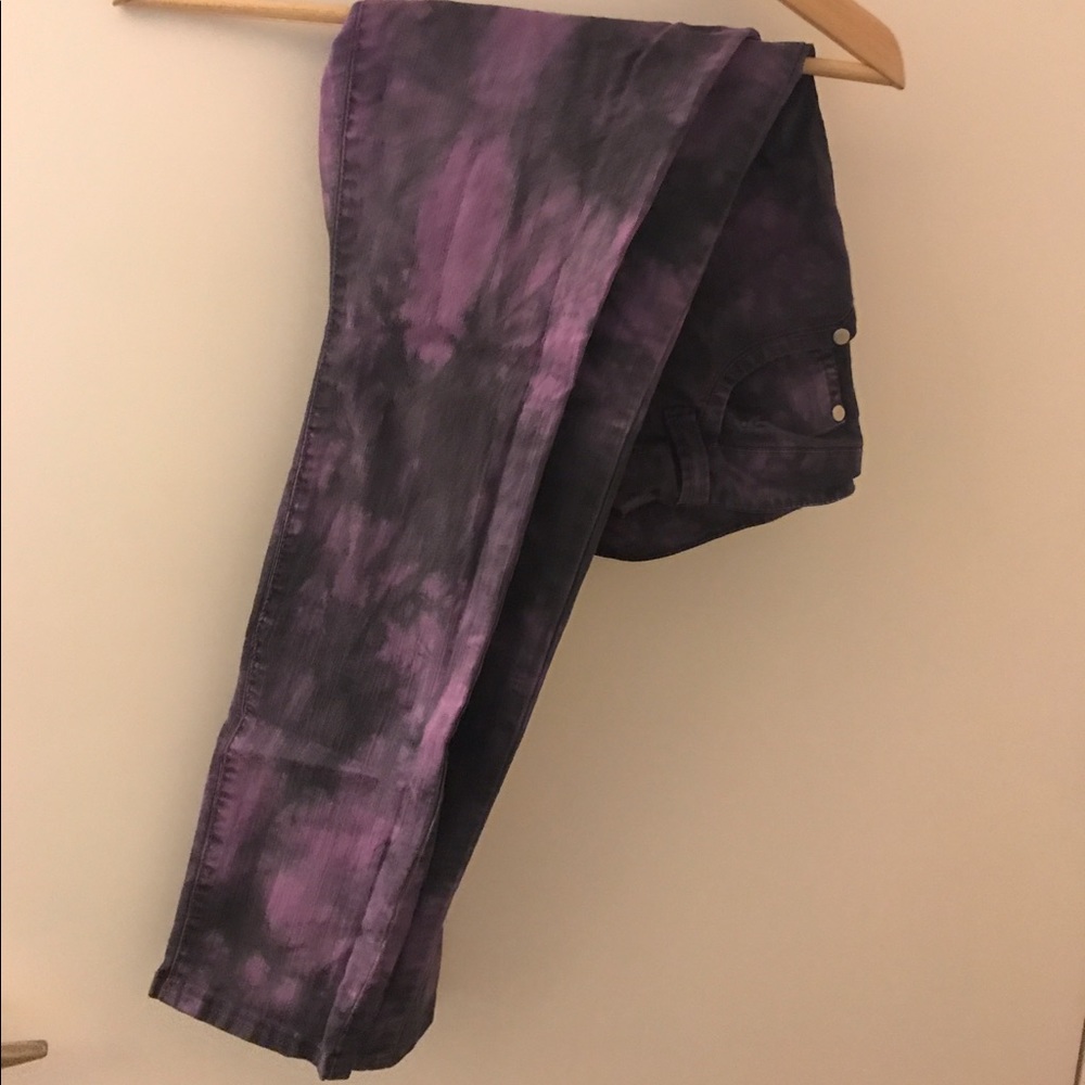 purple camo jeans pants
