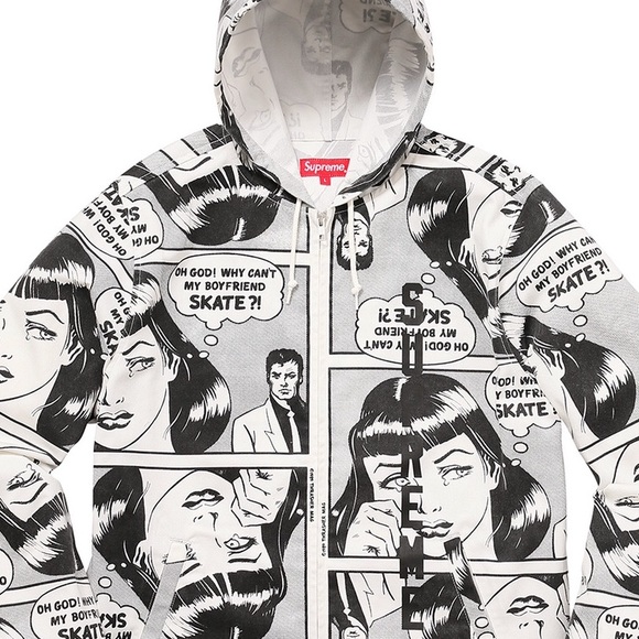 Supreme x Thrasher Hooded Zip Up - Picture 5 of 7