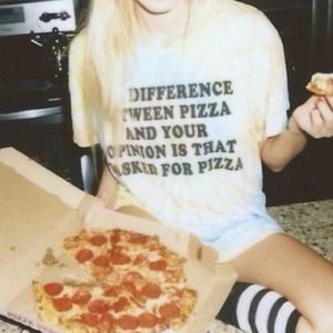 Pizza V's Your Opinion tee