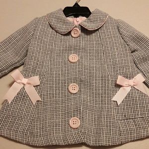 ADORABLE 2-PIECE DRESS & COAT - PINK & GRAY ADORABLE 2-PIECE DRESS & COAT - PINK & GRAY