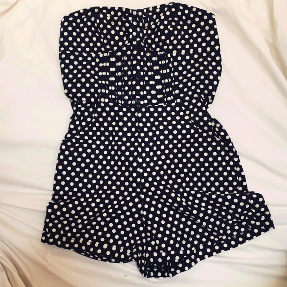 UO Pins and Needles Polka Dot Romper - Picture 2 of 4