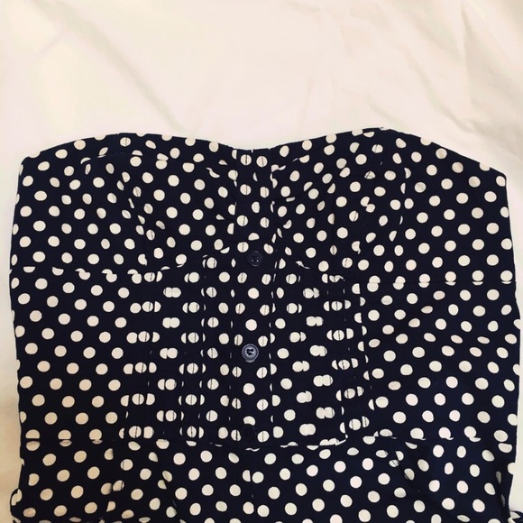 UO Pins and Needles Polka Dot Romper - Picture 3 of 4