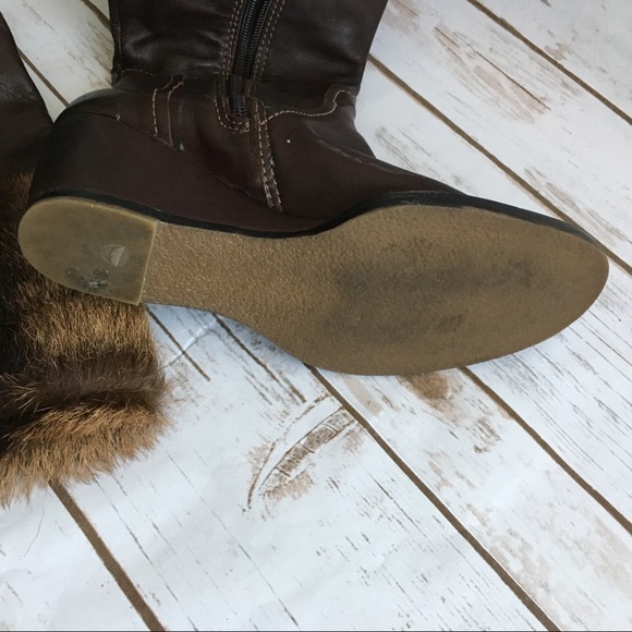Appazza • 'Persefone' Leather & Fur Trim Boots - Picture 4 of 4