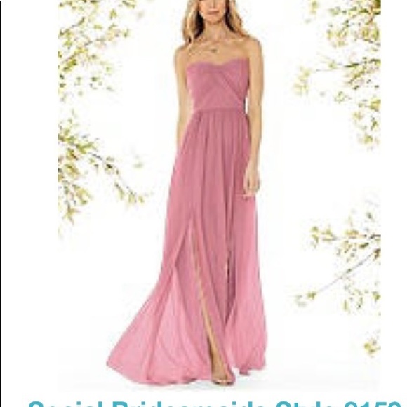 Social Bridesmaids Dresses & Skirts - 2/$175 Dessy Social Carnation 8159