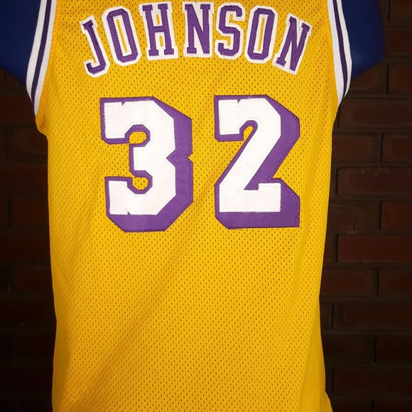 Magic Johnson Vintage NBA Hardwood Classics Jersey - Picture 5 of 8
