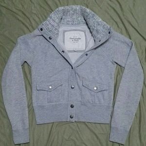 A&F Button Down Sweater with Crochet Top A&F Button Down Sweater with Crochet Top