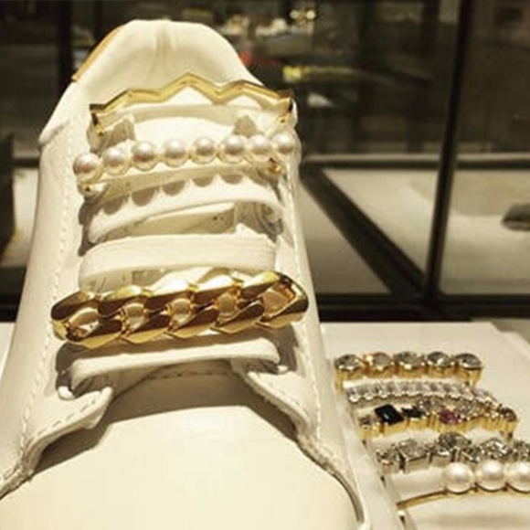 HP!! Rhinestone & Pearl Shoelace Charms 9 Designs - Picture 5 of 8