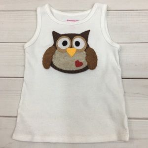 Owl toddler tank