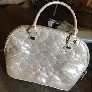 hello kitty purse bag white patent leather