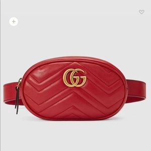 Red Designer Fanny Pack