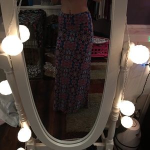 cute pattern maxi skirt