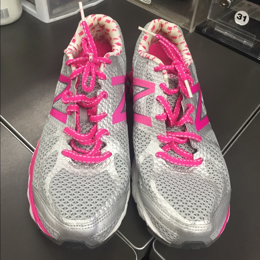 Breast cancer awareness new balance shoes