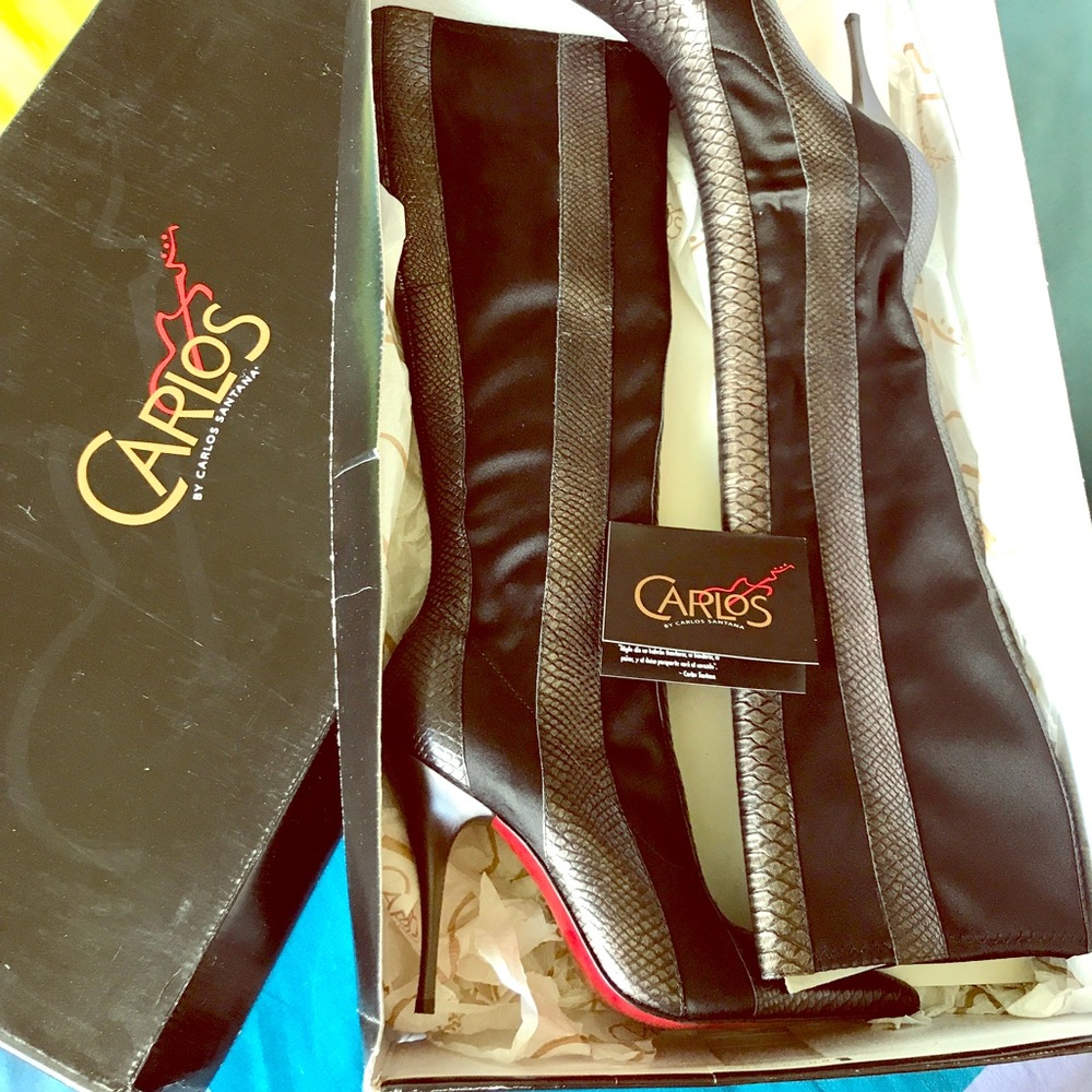 Carlos Santana High Heel Stiletto Pointy Toe Boots