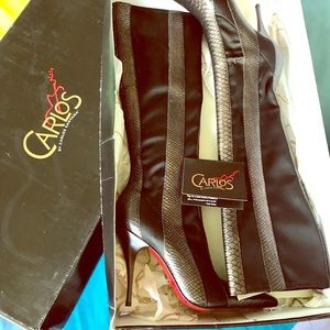 Carlos Santana High Heel Stiletto Pointy Toe Boots