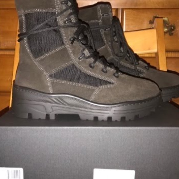 YEEZY season 4 combat boots.