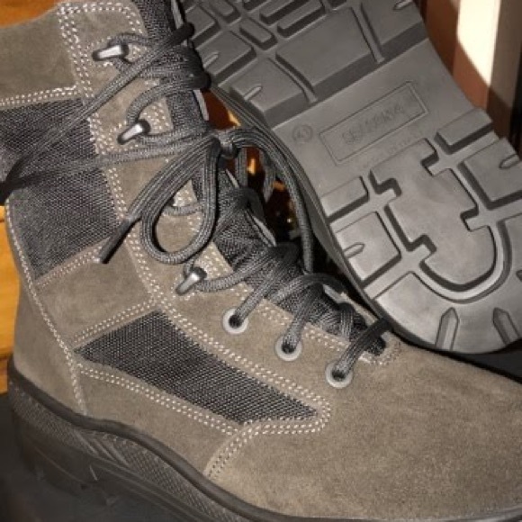 YEEZY season 4 combat boots.