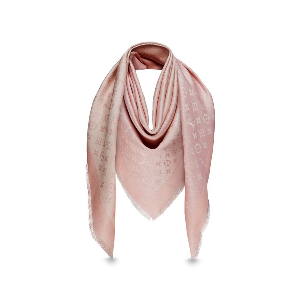 Authentic Louis Vuitton shine monogram shawl