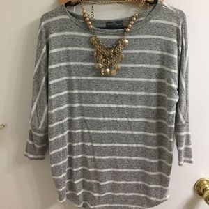 Market & Spruce Striped knit corrina Dolman-XS