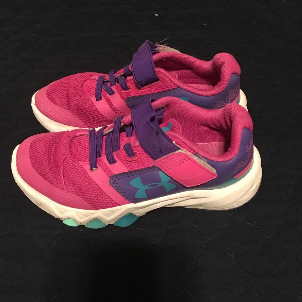 Under armour Pink Purple and Teal Assert Sneakers
