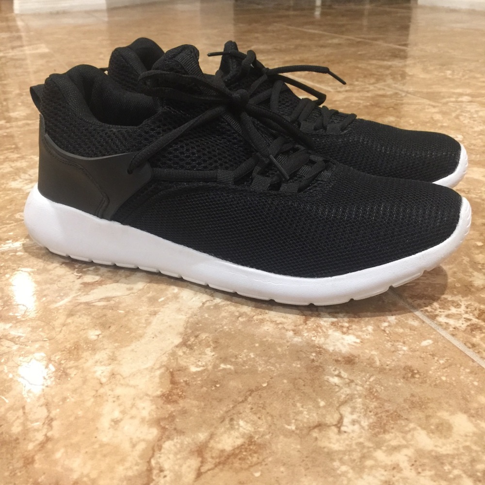 Black athletic shoes