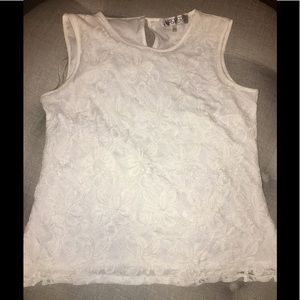 White Lace Tank