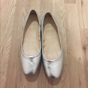 Silver Nine West flats