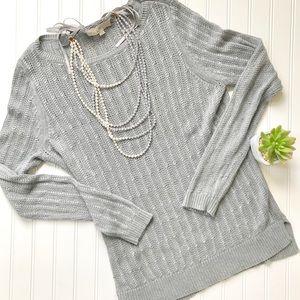 LOFT fisherman tunic sweater LOFT fisherman tunic sweater
