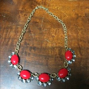 Stella & Dot Mae Red Statement Necklace Stella & Dot Mae Red Statement Necklace