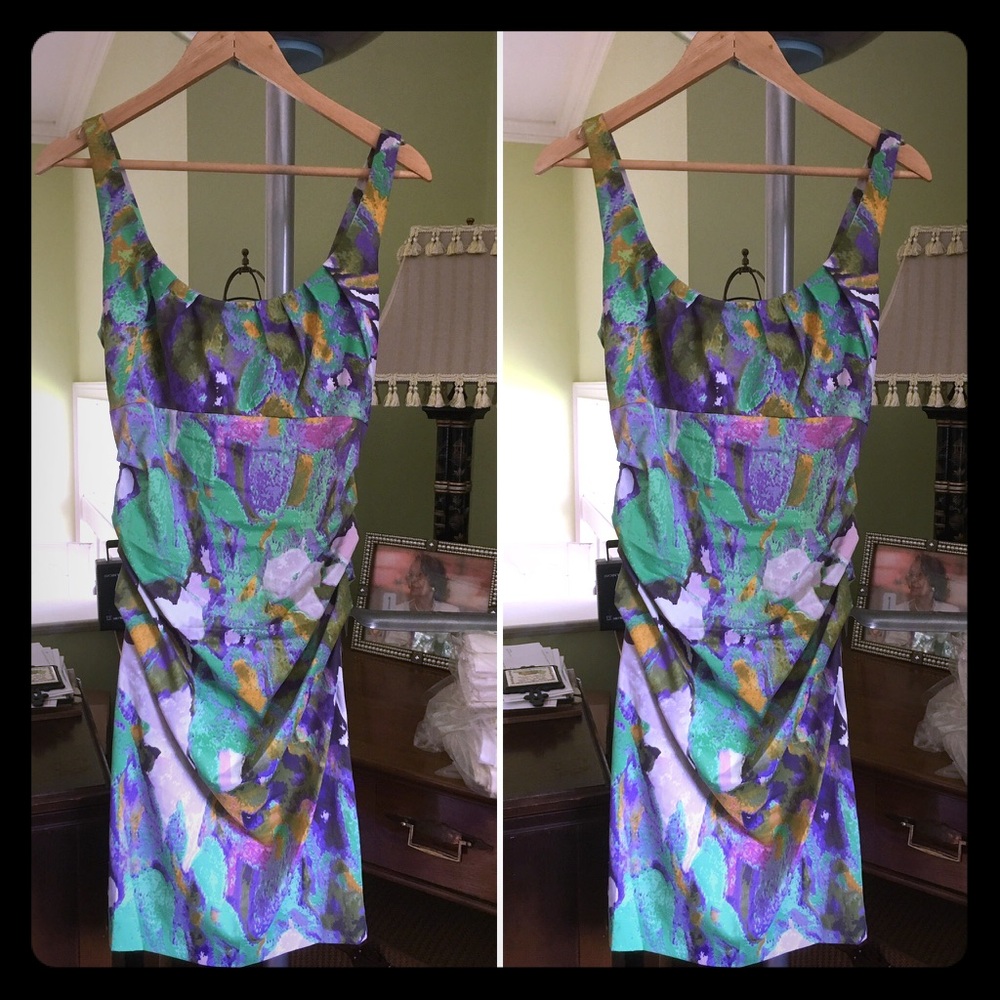 Suzi Chen for Maggy Boutique floral dress - sz 6