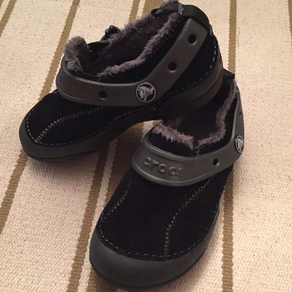 CROCS Other - Crocs Suede Shoes, Sz. 11, NEVER WORN! Black