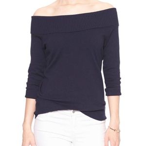 NWT BR 3/4 Sleeve Off Shoulder Sweater