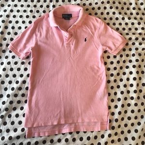 Boys pink Polo shirt size 7
