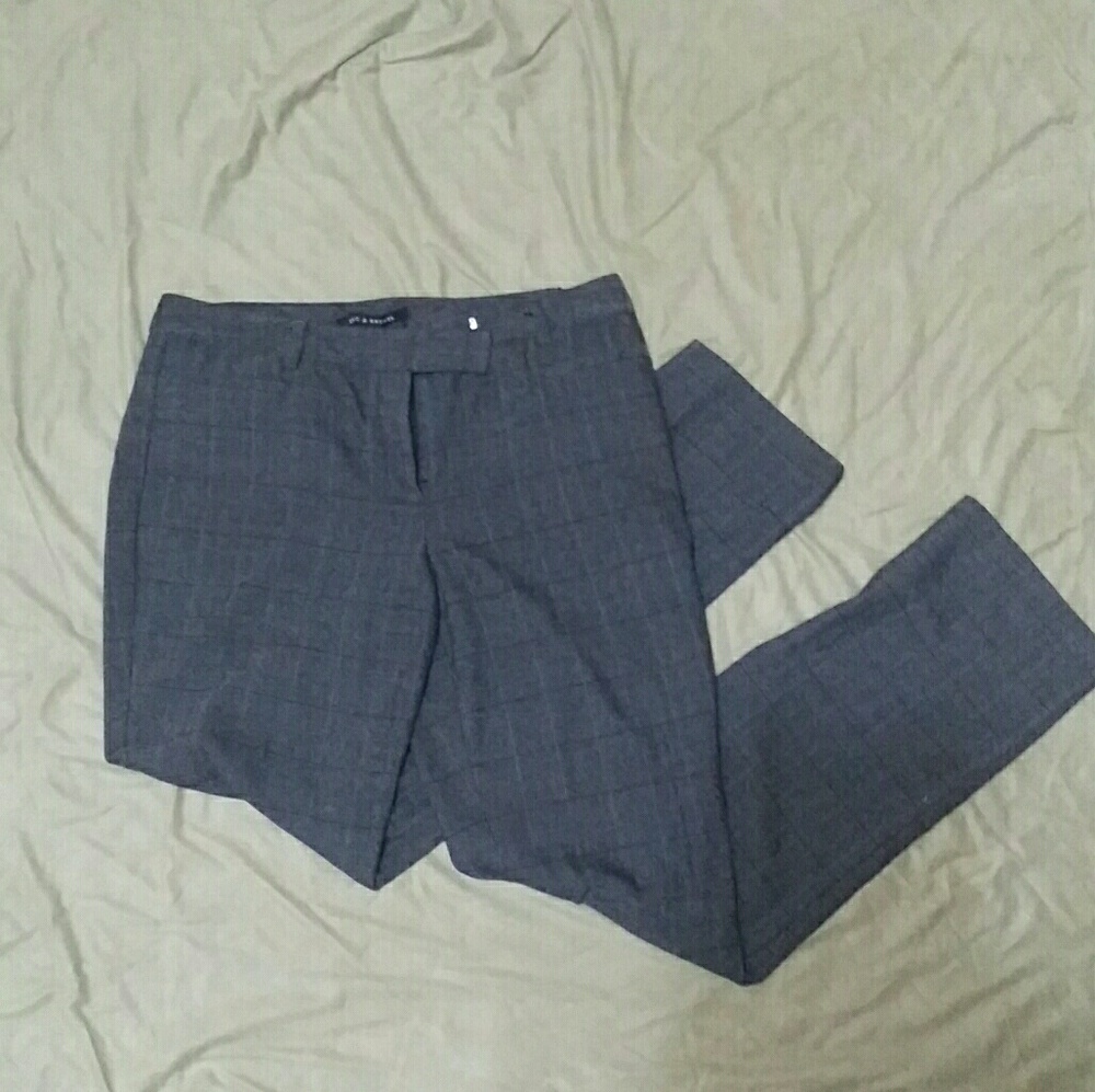 Grey with Pinstripe Checker Dress Pants
