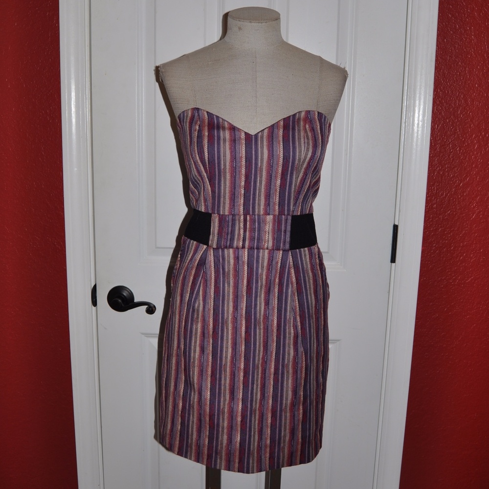 TUSALE LUCCA COUTURE Ethnic Stripe Strapless Dress - Picture 4 of 8