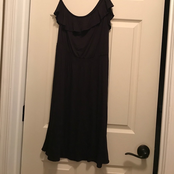 American eagle outfitters one shoulder black dress - Picture 1 of 4